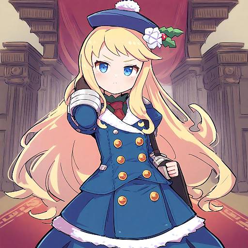 Illustration of Gunner (sekaiju), sekaiju no meikyuu in the style of Kutabireta neko