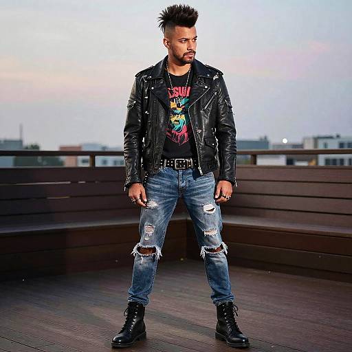 Edgy Rock Style Man Outfit Ideas