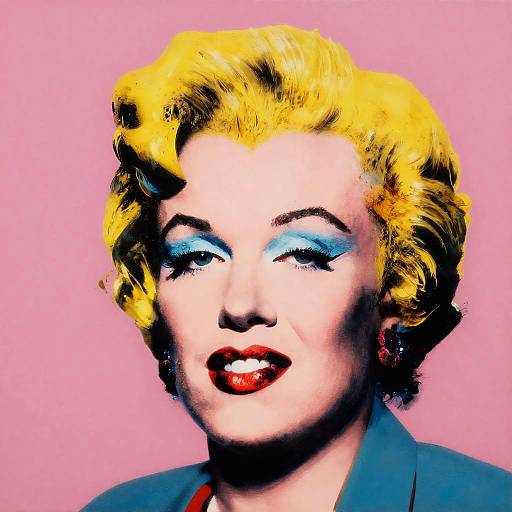 Pop Art Style Portrait of Marilyn Monroe