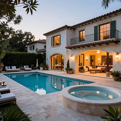 Luxurious Mediterranean Mansion Outdoor Living