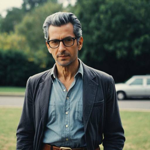 Portrait of Mature Man Wearing Glasses Outdoors