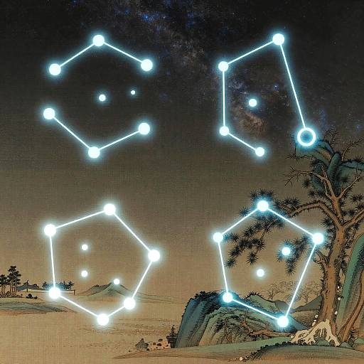 Futuristic Chinese Constellation Art