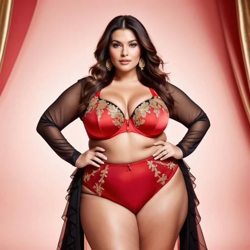 Glamorous Plus-Size Fashion Icon Shoot