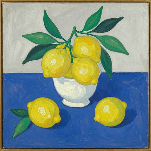 Matisse Inspired Lemon Still Life