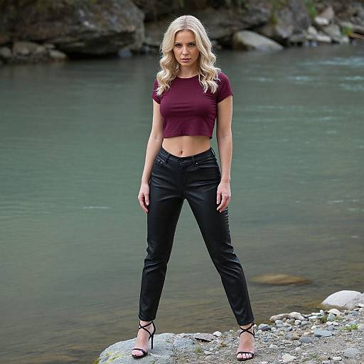 Blonde Woman by Serene River