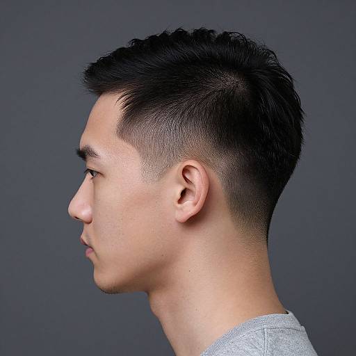 Slicked-Back Undercut for Receding Hair