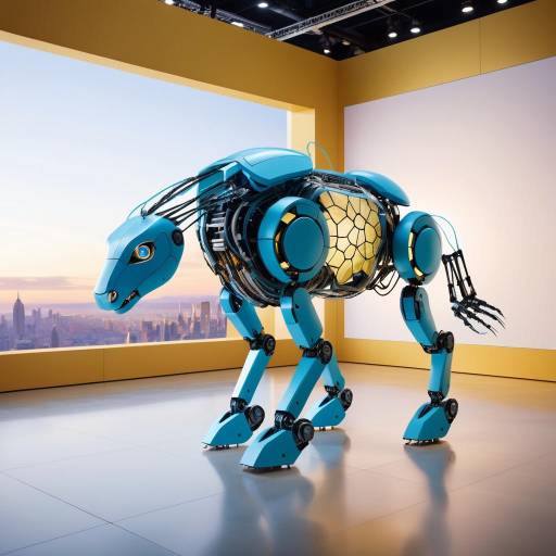 Futuristic Robotic Animal in Nature Futuristic Robotic Animal in Nature
