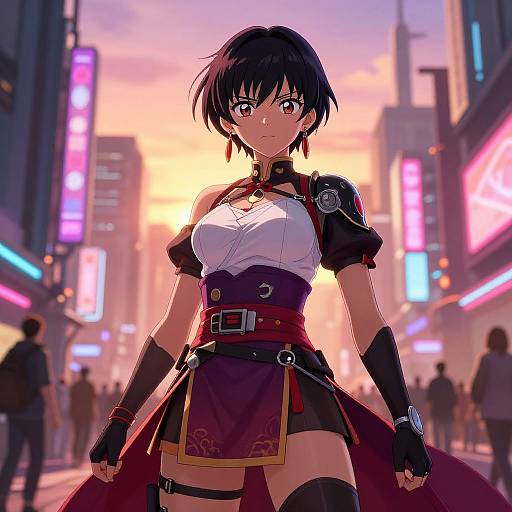 Futuristic Female Manga Heroine