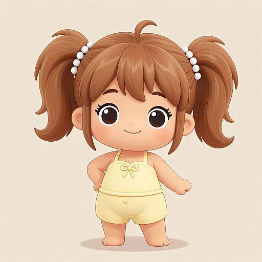 Charming Playful Manga Character