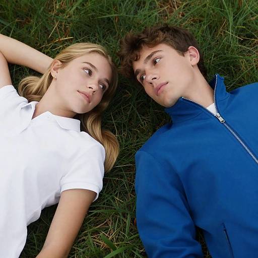 Casual Portrait of Young Couple Outdoors