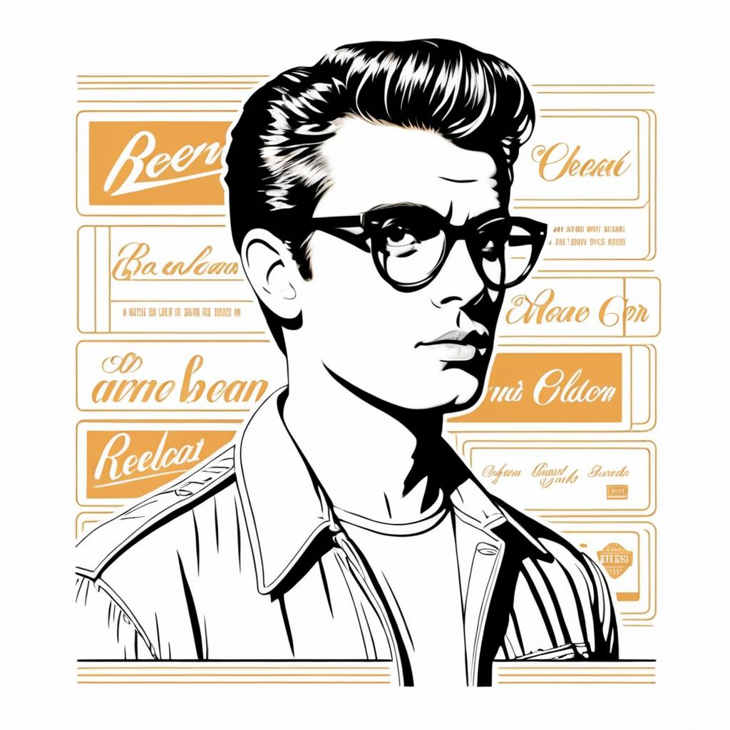 Vintage Hollywood T-Shirt Design Concept