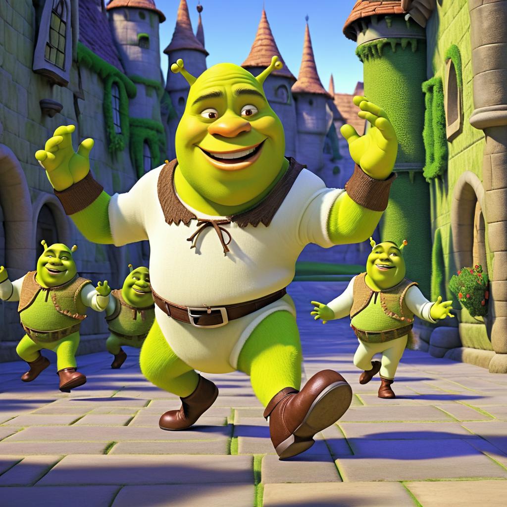 Shrek's Humorous Moonwalk Dance Scene