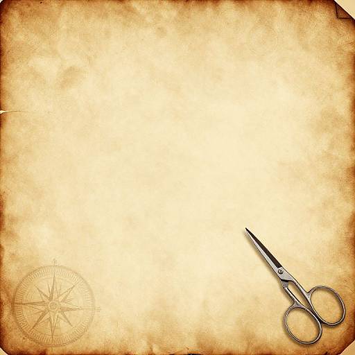 D&D Embroidery Scissors Parchment Template