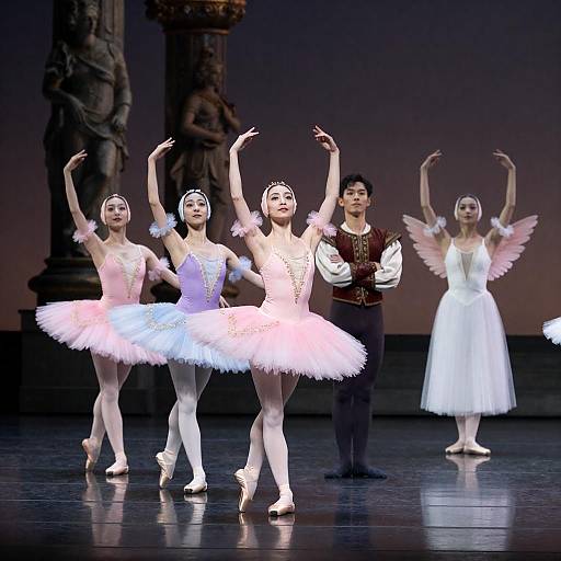 Elegant Ballet Performance with Diverse Dancers