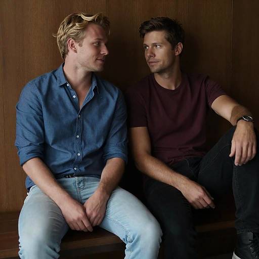 Intimate Moment Between Two Friends