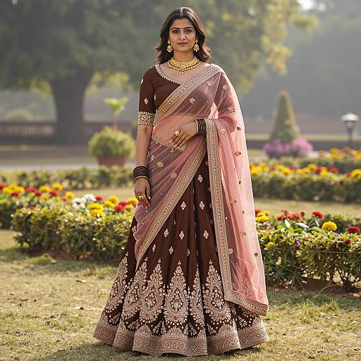 Elegant Indian Woman in Traditional Attire
