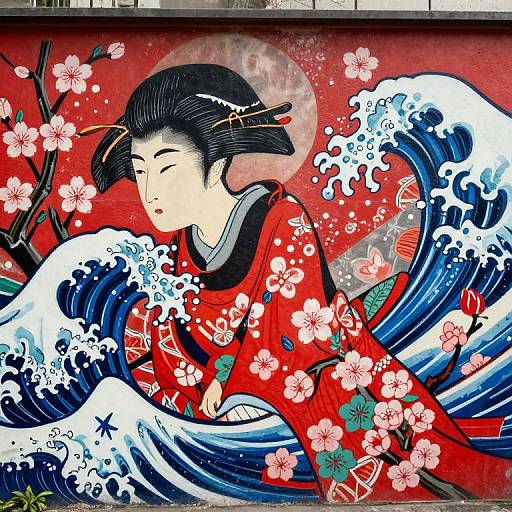 Ukiyo-e Inspired Modern Street Art