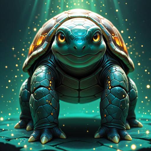 Oversized Turtle in Davinci's Style