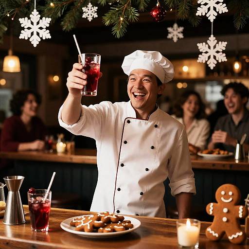 Gingerbread Baker's Festive Pub Cheer