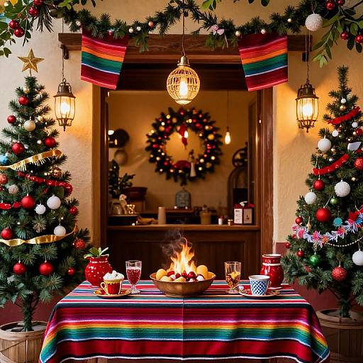 Traditional Mexican Christmas Decor Zoom