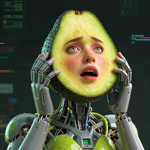 Abstract Cybernetic Nikocado Avocado AI