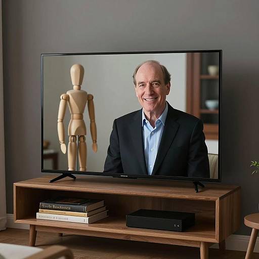 Cozy Living Room Scene with Television