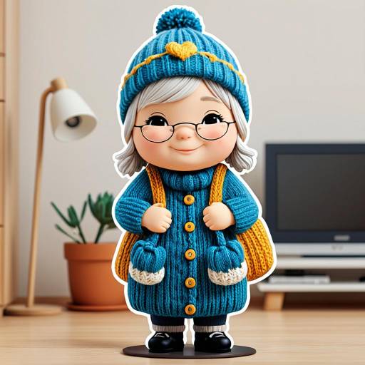 Chibi Swedish Grandma Character