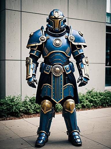 Cosplay photo of adeptus astartes. Costume clothes