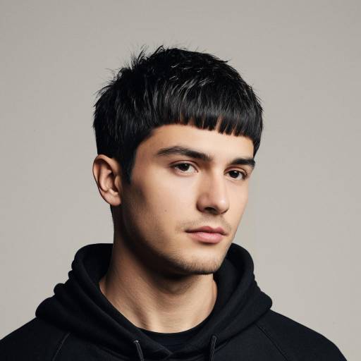 Stylish Man in Minimalist Hoodie Portrait