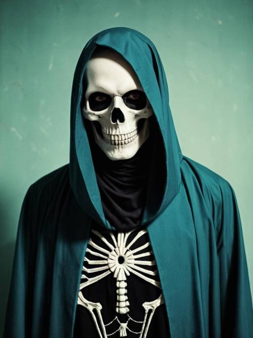 Realistic Man in Necro Macro Cosplay