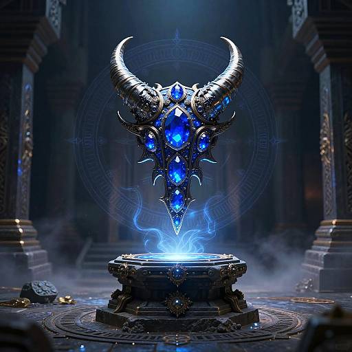 Enchanted Horned Diadem in Temple