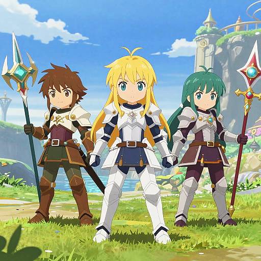 Cute Final Fantasy Girls in Fantasy