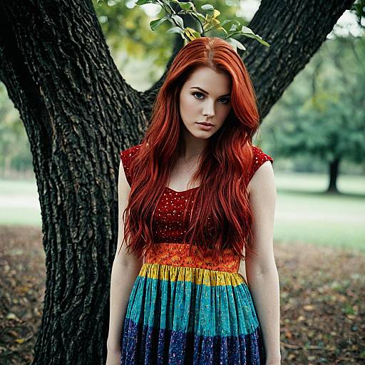 Beth Harmon Costume in Nature