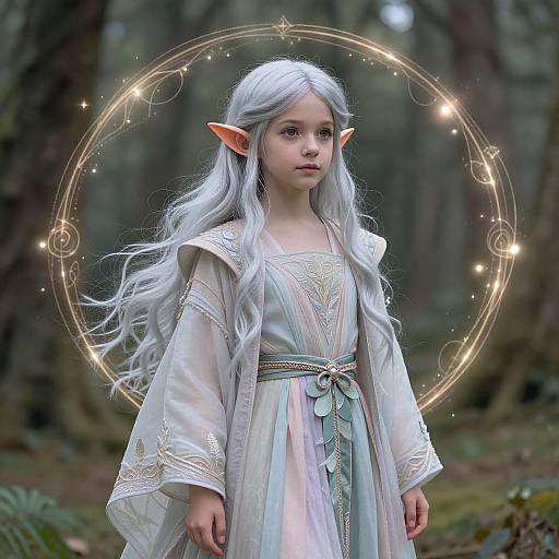 Elf Femboy in Enchanted Forest