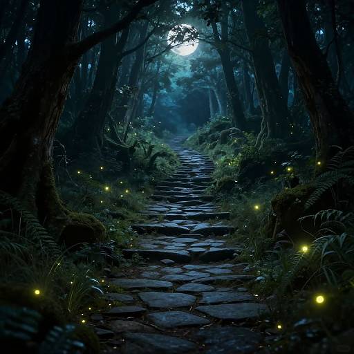 Ancient Forest Path of Growth