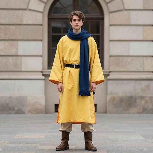 Young Man in Medieval-Inspired Menswear