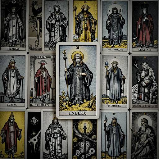 High-Detail Abstract Tarot Collage