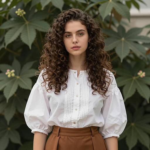 Elegant Outdoor Portrait of a Young Woman