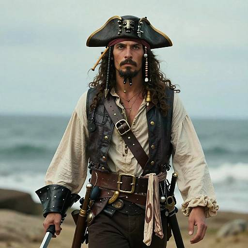 Realistic Pirate Portrait by Bonehaus