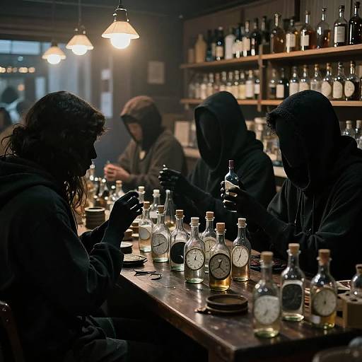 Shadowless People Trading Bottled Dreams