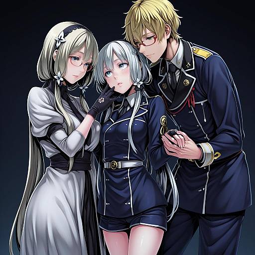 Illustration of Hakata toushirou, touken ranbu in the style of Nakamura regura