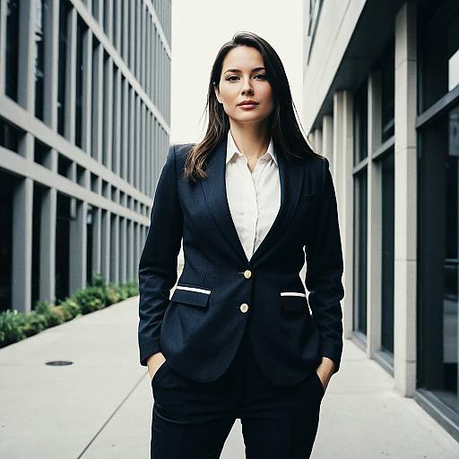 Professional Woman in Office Blazer
