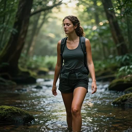 Photorealistic Woodland Forest Hiker