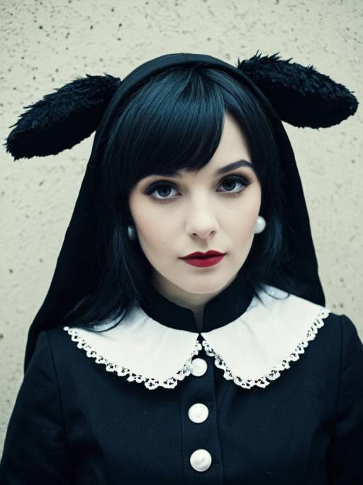 Woman in Lolopechka Cosplay Costume