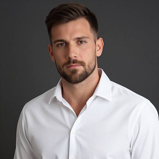 Realistic Portrait of Stylish Gentleman