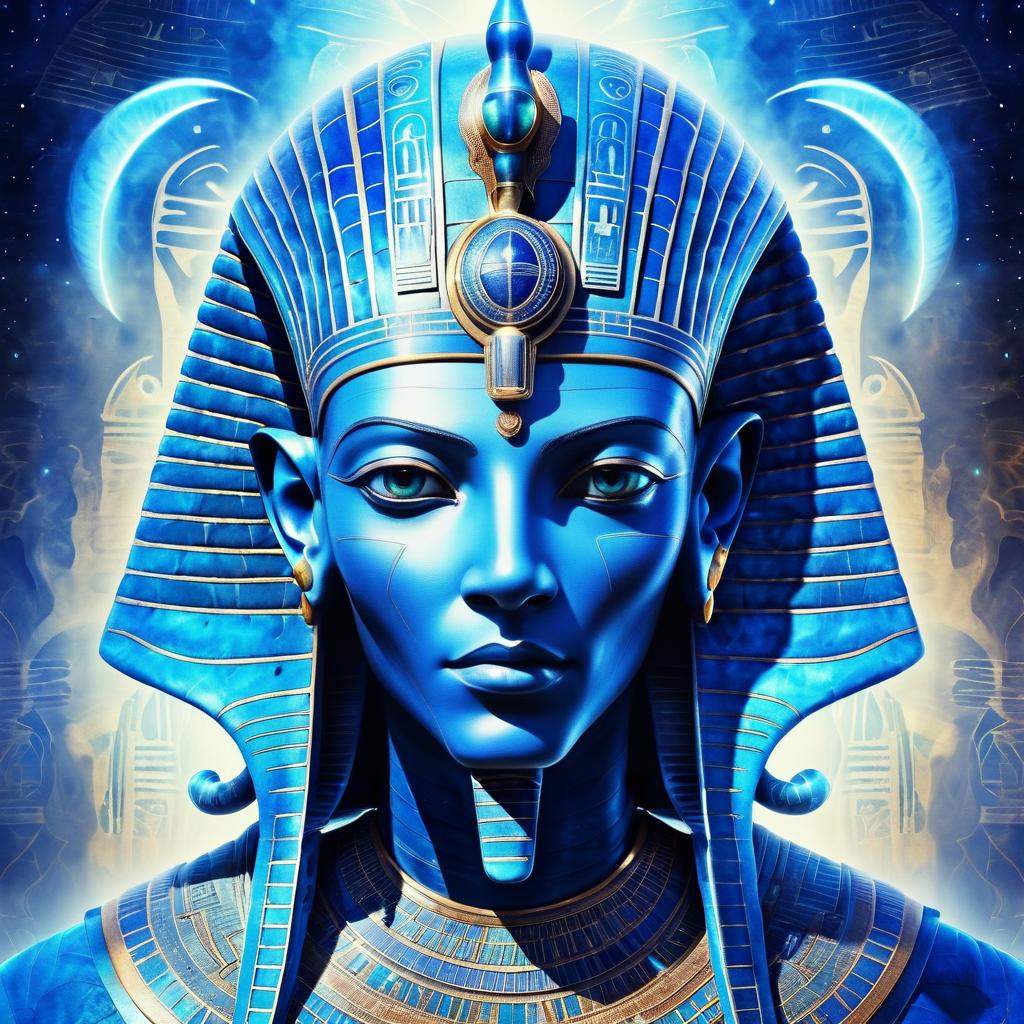 Mystical Ancient Egyptian Alien Portrait