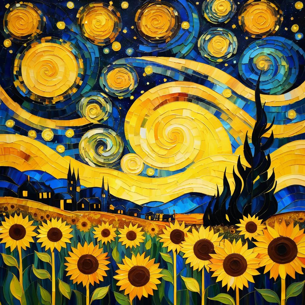 Dreamy Van Gogh Inspired Night Sky Art