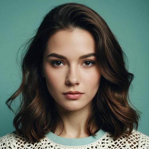 Portrait of confident young woman with natural makeup Portrait of confident young woman with natural makeup