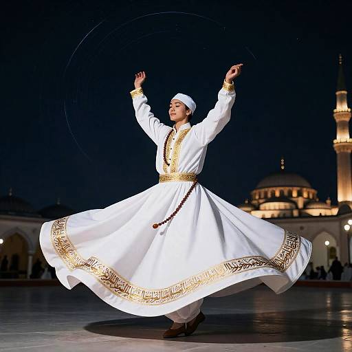 Spiritually Evocative Sufi Whirling Dervish