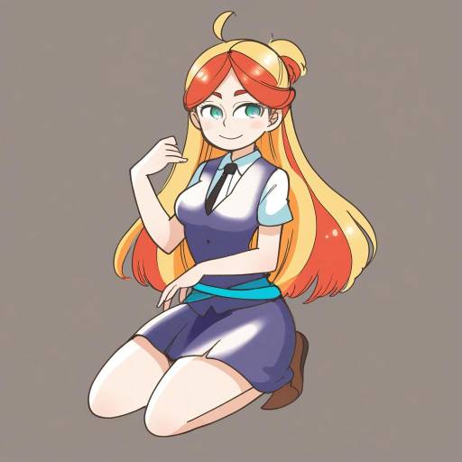 Illustration of Amanda o'neill, little witch academia in the style of Mashuu masaki